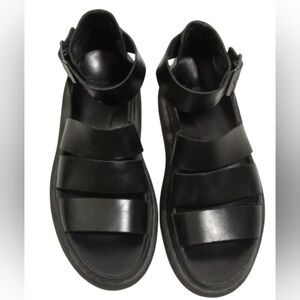 Dr Martens Clarissa Leather Gladiator Platform Sandals Chunky Strappy Docs Sz 9